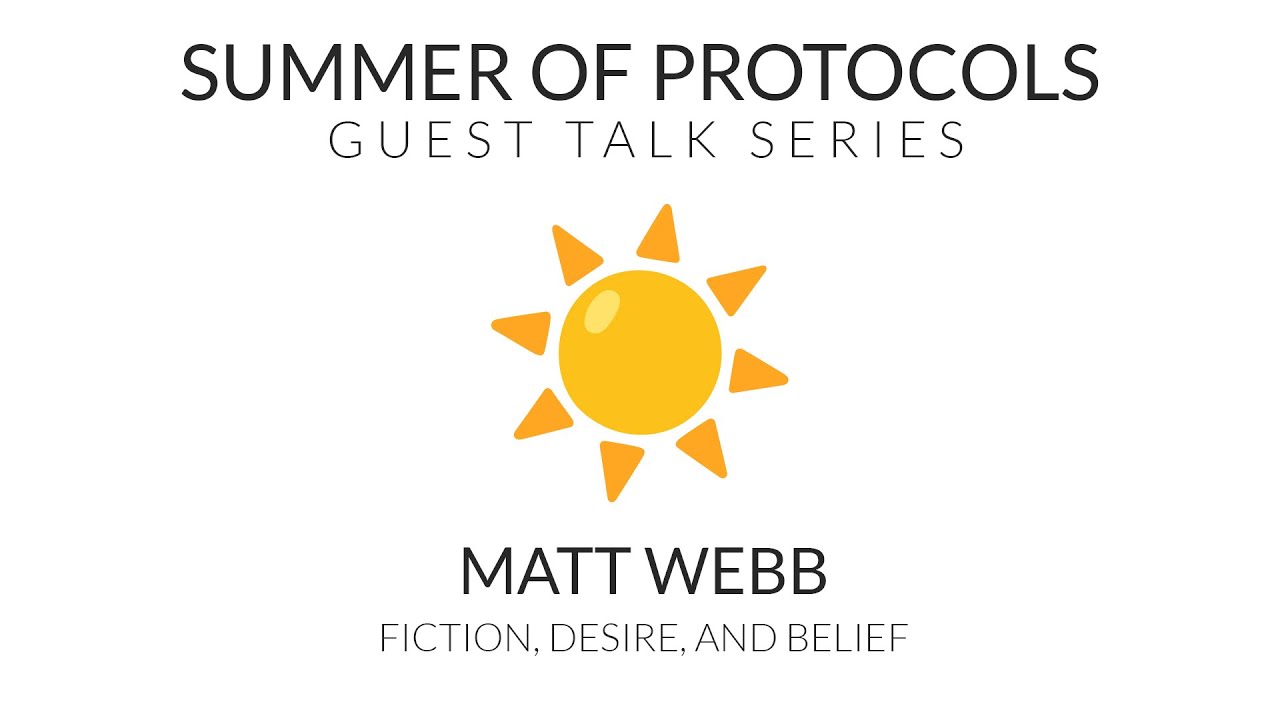 Guest Talk with Matt Webb | Fiction, Desire, and Belief