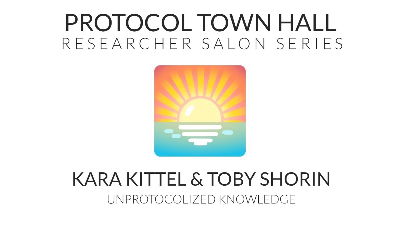 Researcher Salon with Kara Kittel & Toby Shorin | Unprotocolized Knowleldge