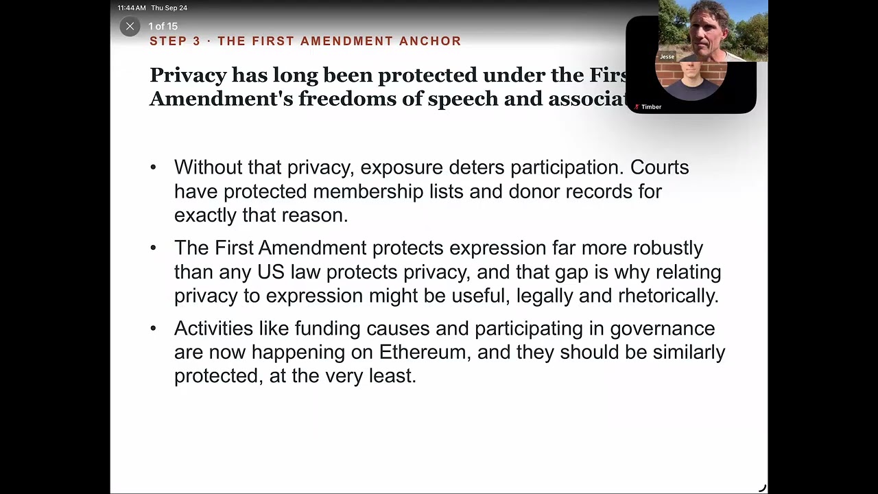Entrenching Privacy Through Speech