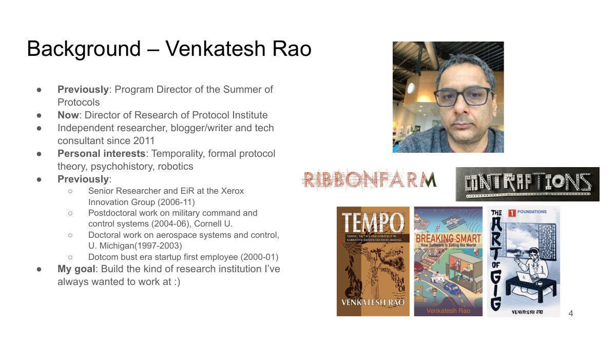 Background: Venkatesh Rao